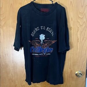 Vintage civil regime black t shirt